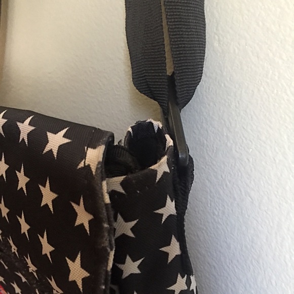 Dickies Bags Dickies Black And White Star Messenger Laptop Bag